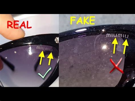 miu miu glitter sunglasses fake|Miu Miu sunglasses real vs fake. How to spot original Miu Miu eye .